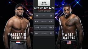 Видео боя: Алистар Оверим - Уолт Харрис (UFC on ESPN 8)
