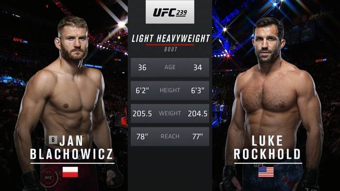 Видео боя: Ян Блахович - Люк Рокхолд (UFC 239) Видео боя: Ян Блахович - Люк Рокхолд (UFC 239)