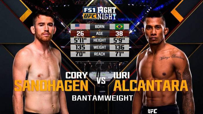 Видео боя: Кори Сэндхаген - Юри Алькантара (UFC Fight Night 135)