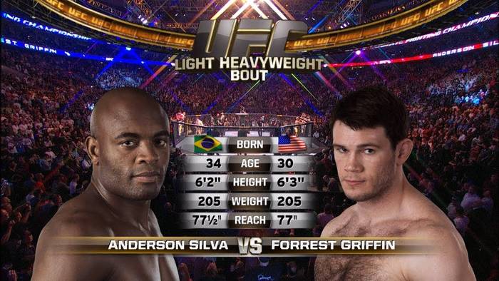 Видео боя: Андерсон Силва - Форрест Гриффин (UFC 101)