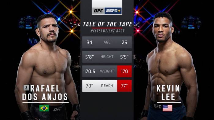 Видео боя: Рафаэль Дос Аньос - Кевин Ли (UFC Fight Night 152)