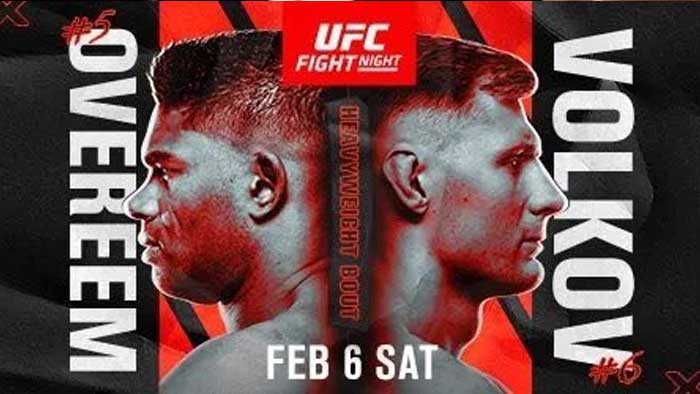 Где смотреть UFC Fight Night 184: Алистар Оверим - Александр Волков