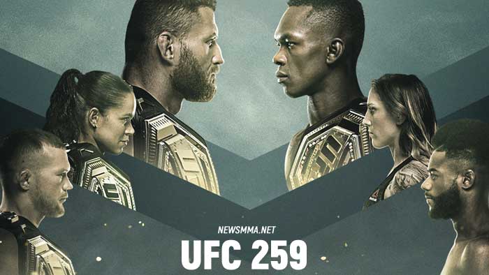 Где смотреть UFC 259: Исраэль Адесанья - Ян Блахович