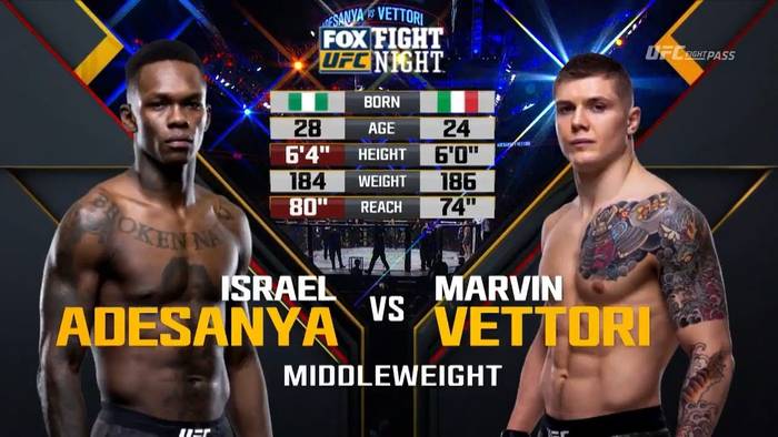 Видео боя: Марвин Веттори - Исраэль Адесанья (UFC on FOX 29) Видео боя: Марвин Веттори - Исраэль Адесанья (UFC on FOX 29)