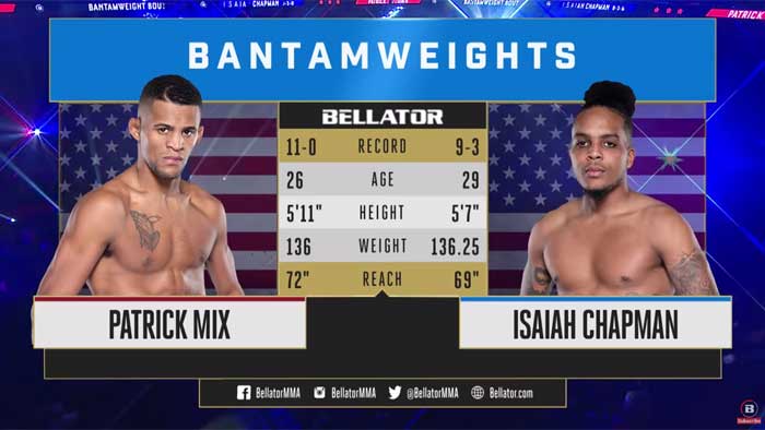 Видео боя: Патрик Микс - Айзея Чепмен (Bellator 232)
