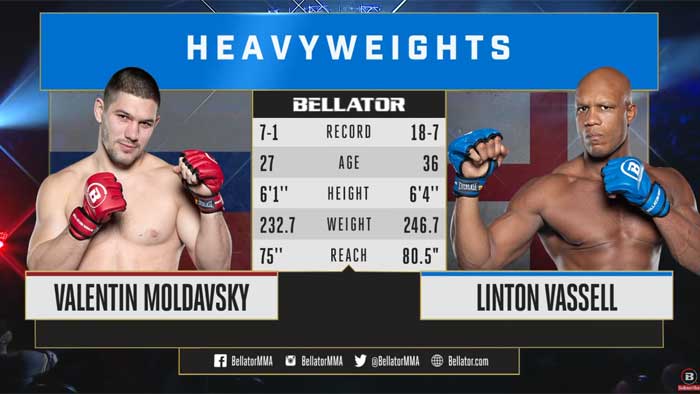 Видео боя: Валентин Молдавский - Линтон Васселл (Bellator 218)