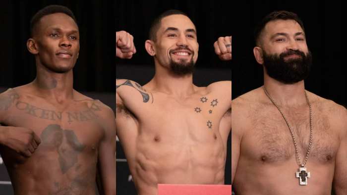Уиттакер и Адесанья прошли взвешивание перед UFC 271