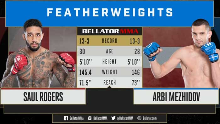 Видео боя: Арби Межидов - Сауль Роджерс (Bellator 248)