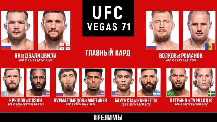 UFC Ян - Двалишвили прямой эфир смотреть онлайн