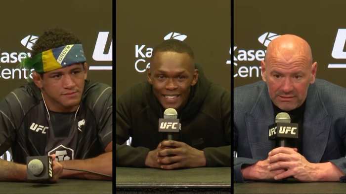 Пресс-конференция бойцов после UFC 287 (видео)