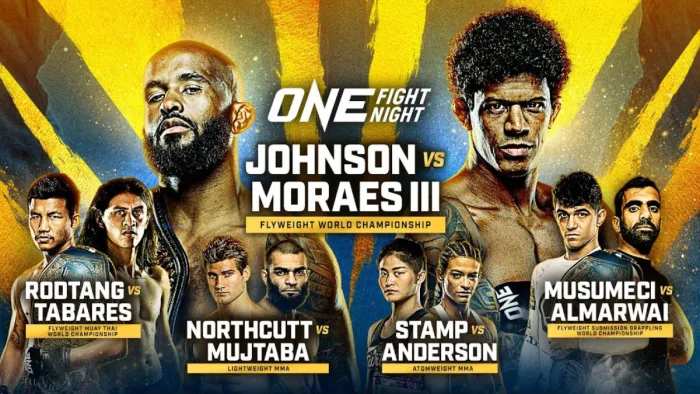 ONE Fight Night 10: Деметриус Джонсон - Адриан Мораес 3 прямая трансляция онлайн