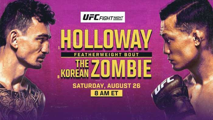 Результаты UFC Fight Night 225: Макс Холлоуэй - Корейский Зомби