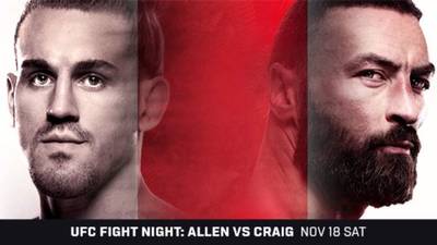 UFC Vegas 82: Крейг Аллен прямая трансляция онлайн
