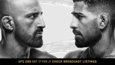 UFC 298 Волкановски Топурия прямая трансляция онлайн