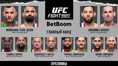 Результаты UFC Fight Night 243: Ренато Мойкано - Бенуа Сен-Дени