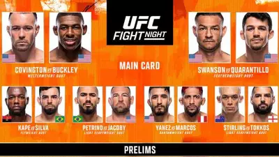 Результаты UFC on ESPN 63: Хоакин Бакли - Колби Ковингтон