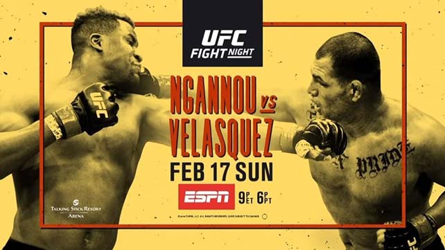 Результаты UFC on ESPN 1: Веласкес - Нганну