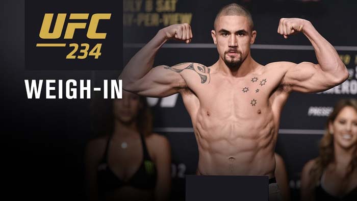 UFC 234: результаты официального взвешивания