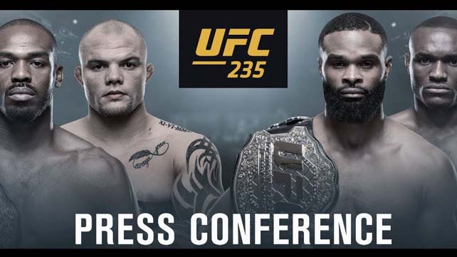 UFC 235 пресс-конференция онлайн