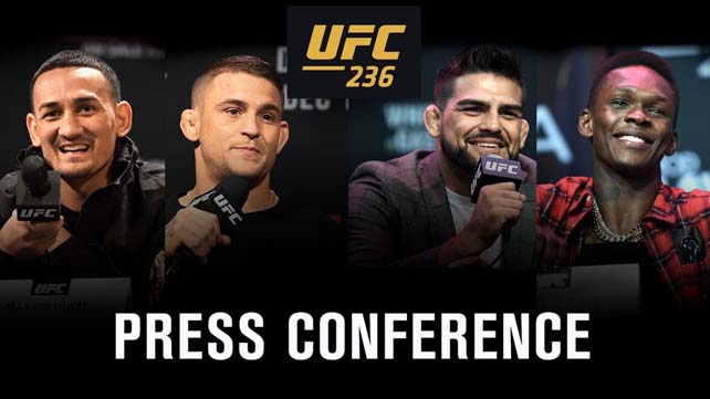 UFC 236 пресс-конференция онлайн