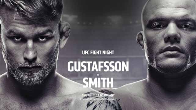 UFC Fight Night 153: Густафссон - Смит смотреть онлайн прямой эфир