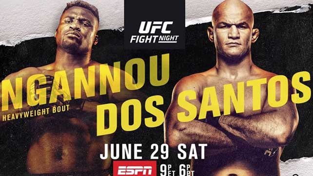 Результаты UFC on ESPN 3: Фрэнсис Нганну - Джуниор Дос Сантос