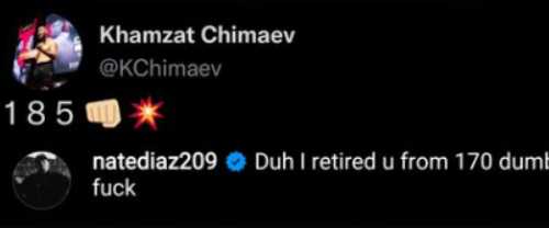 Нейт Диаз отреагировал на переход Чимаева в средний вес